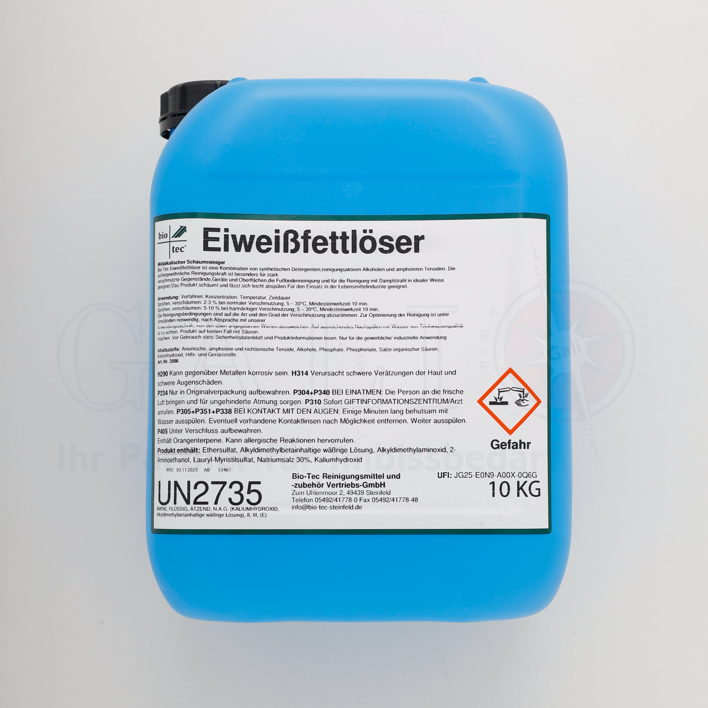 Eiweißfettlöser 10kg UN2735