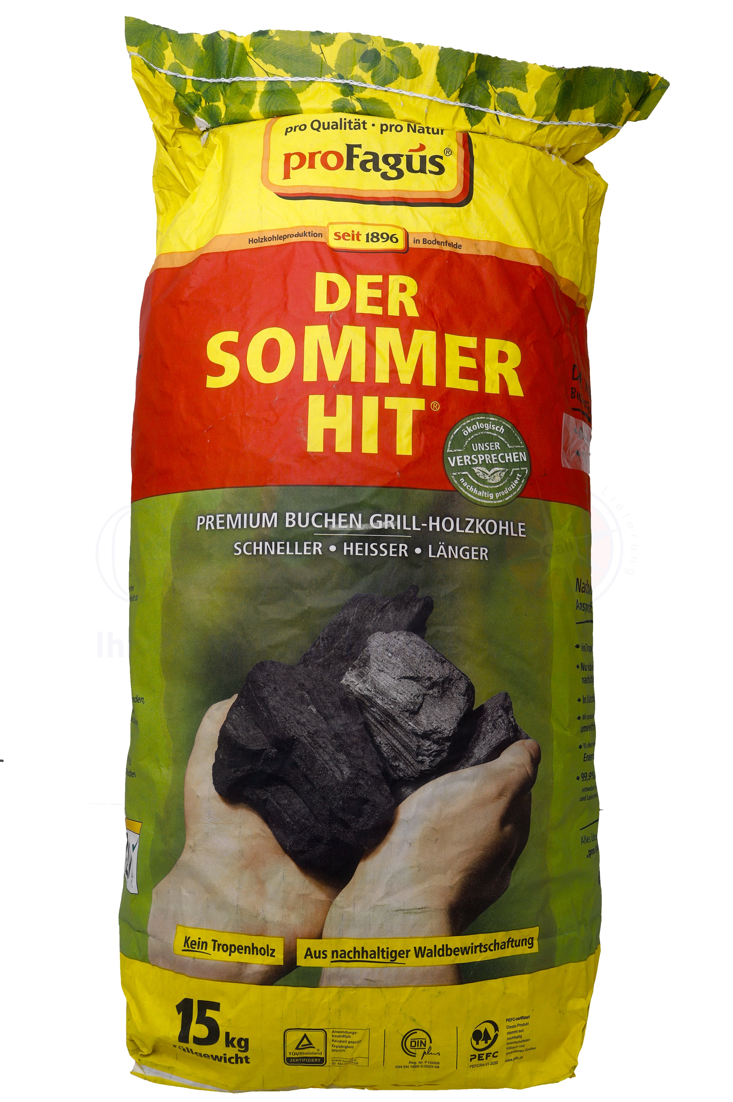 Holzkohle 15kg Buchen "Sommer-Hit"