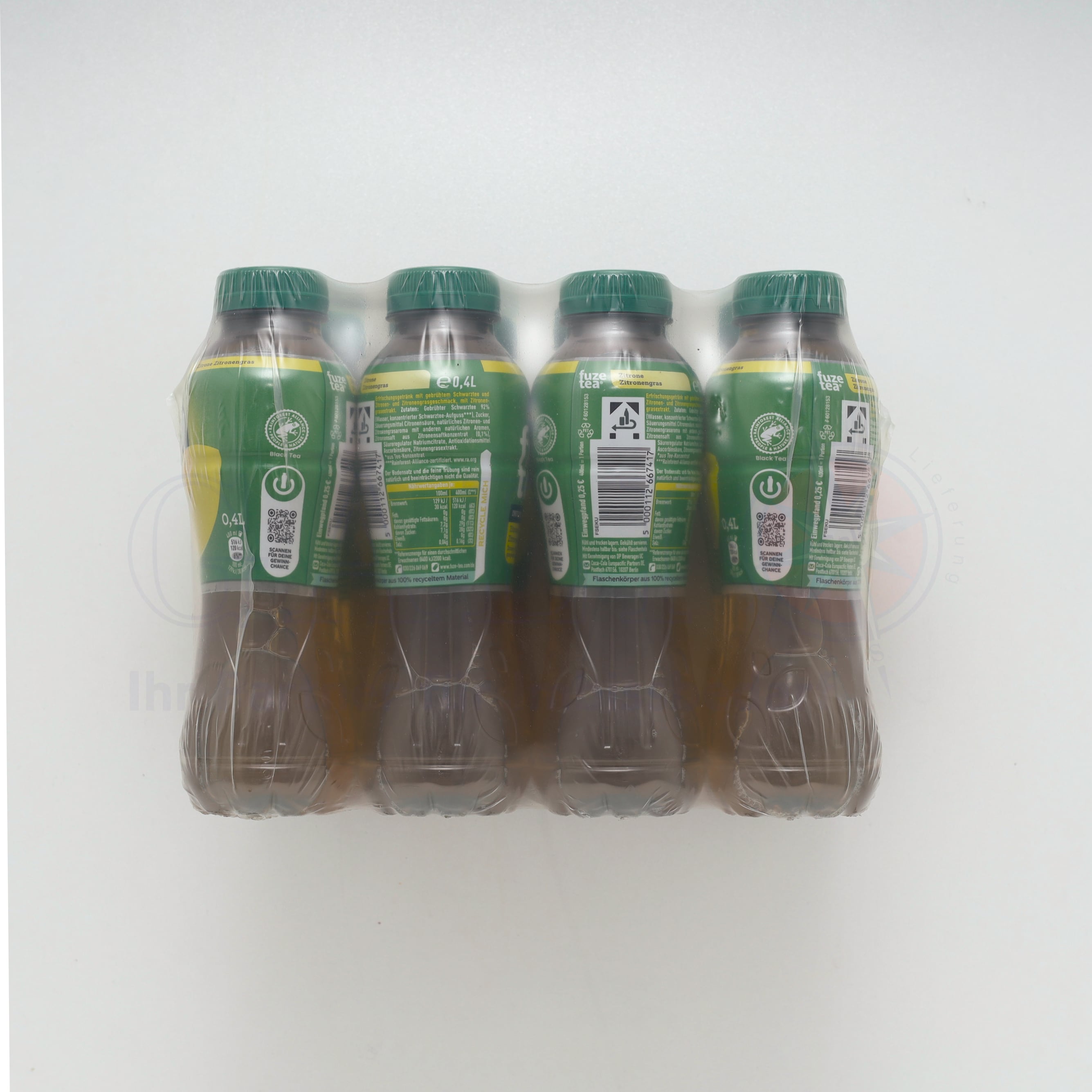 Fuzetea Schwarzer Tee Zitrone 12x0,4L Einwegpfand