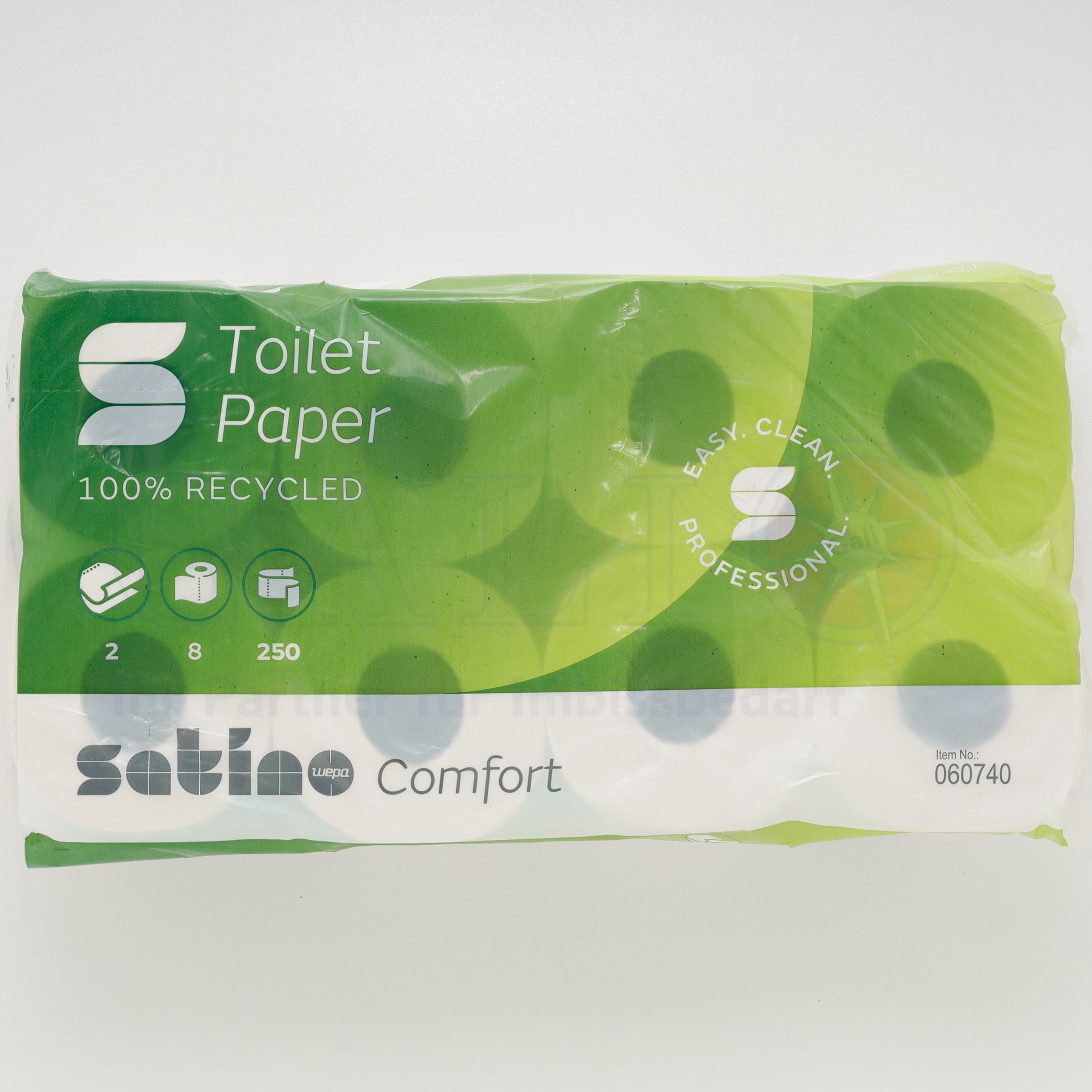 Toiletten-Papier 8Rollen x 250Blatt 2-Lagig