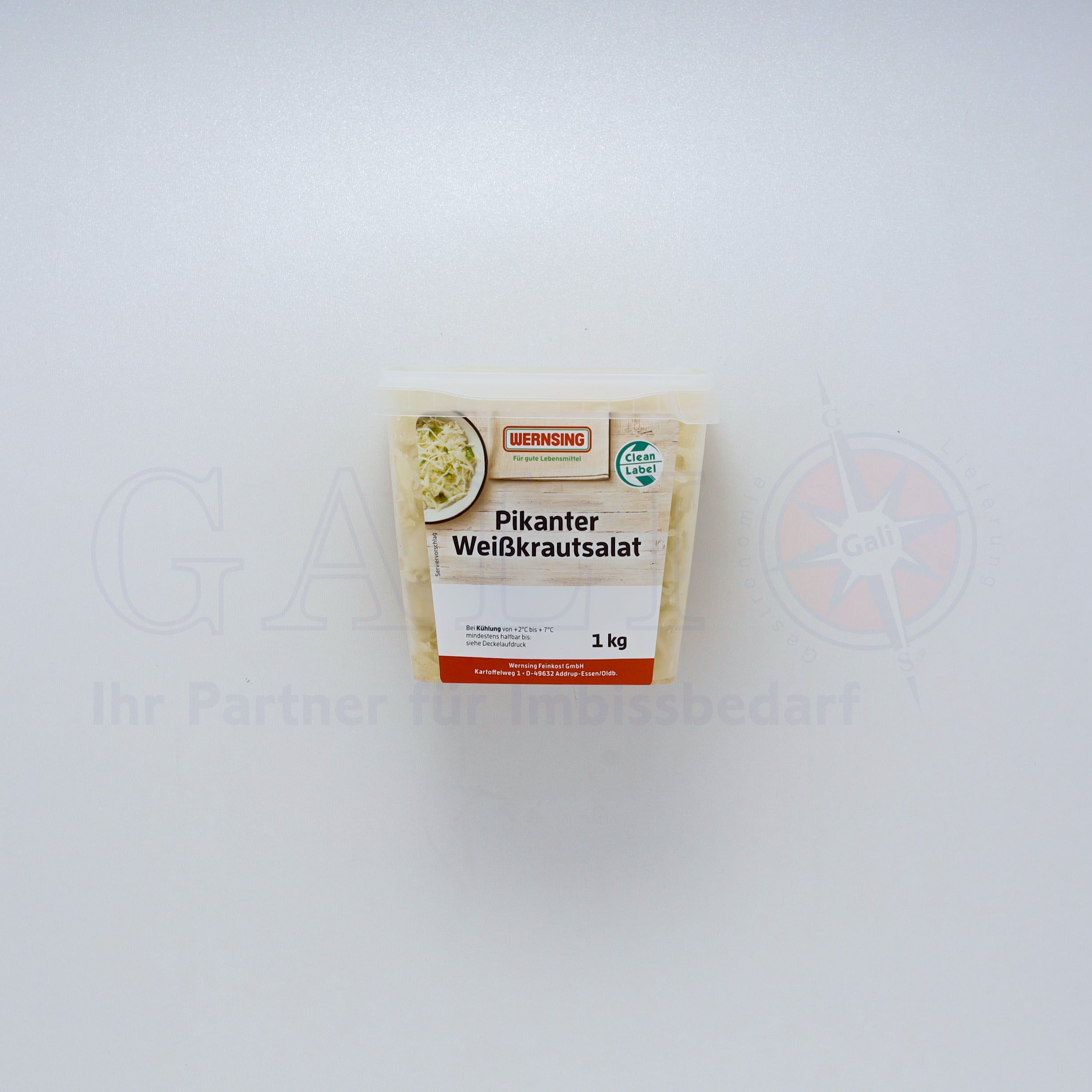 Weisskrautsalat 1kg Pikant klar "Wernsing"