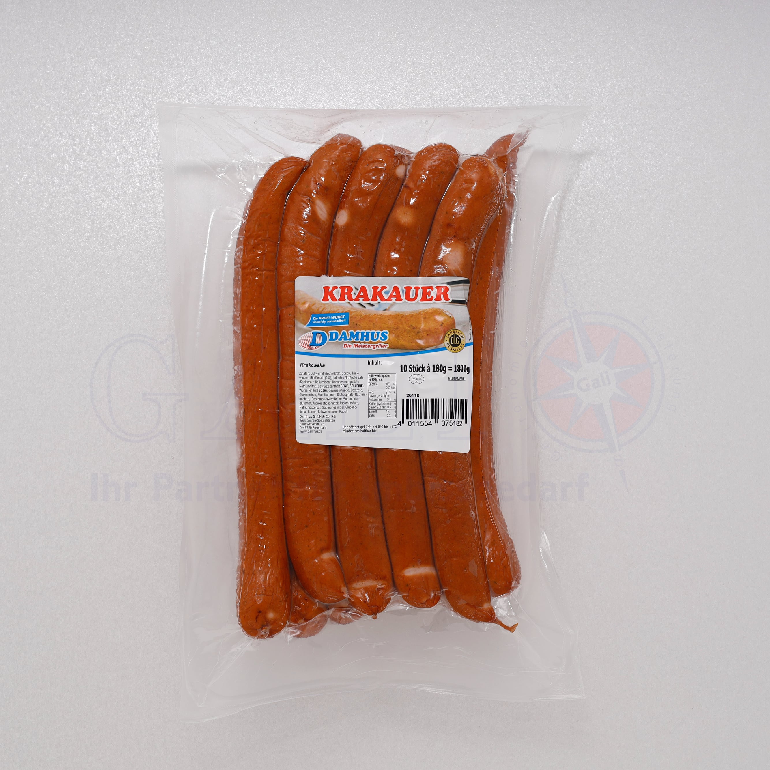 Krakauer 10x 180g "Damhus"