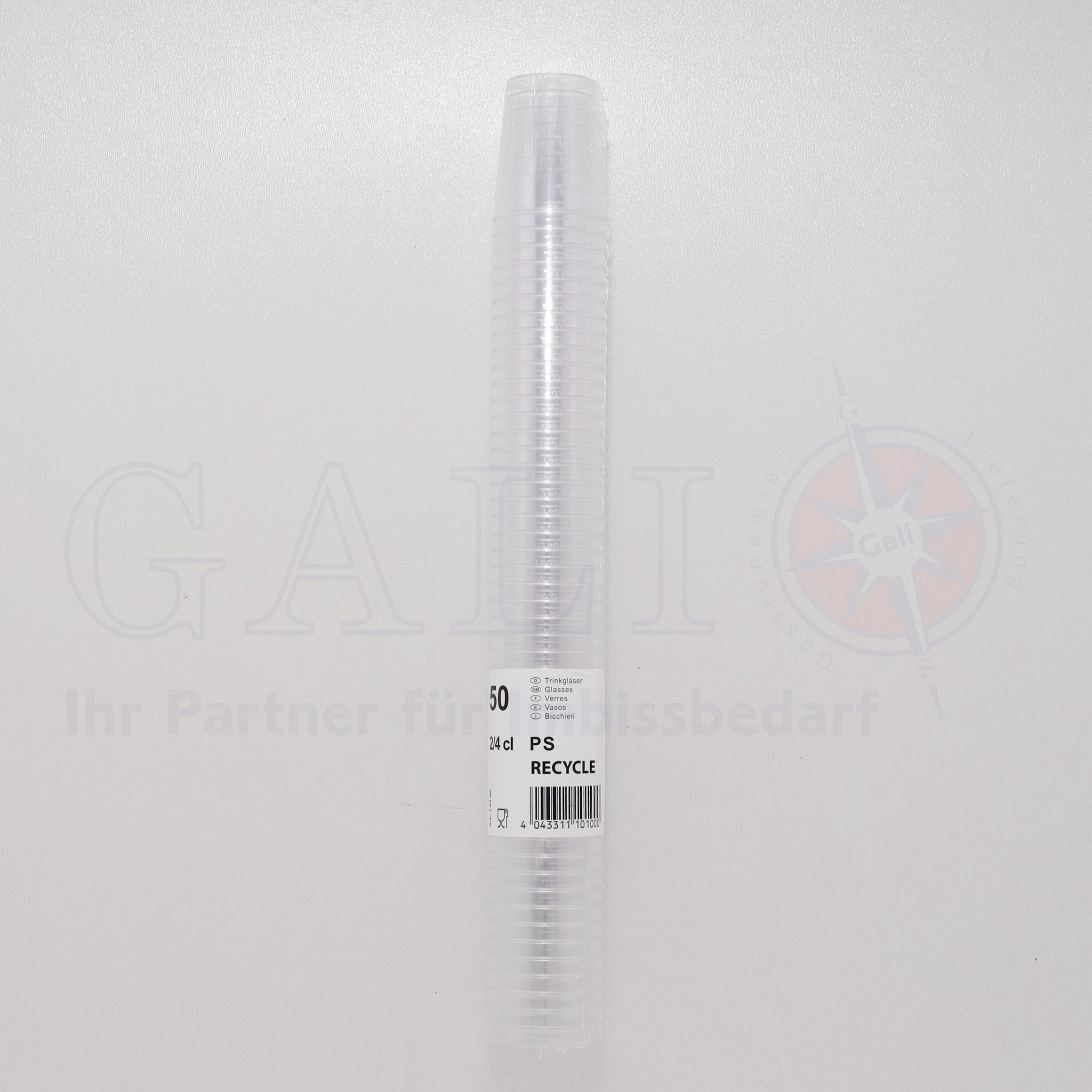 Schnapsbecher glasklar 2/4cl 50st.