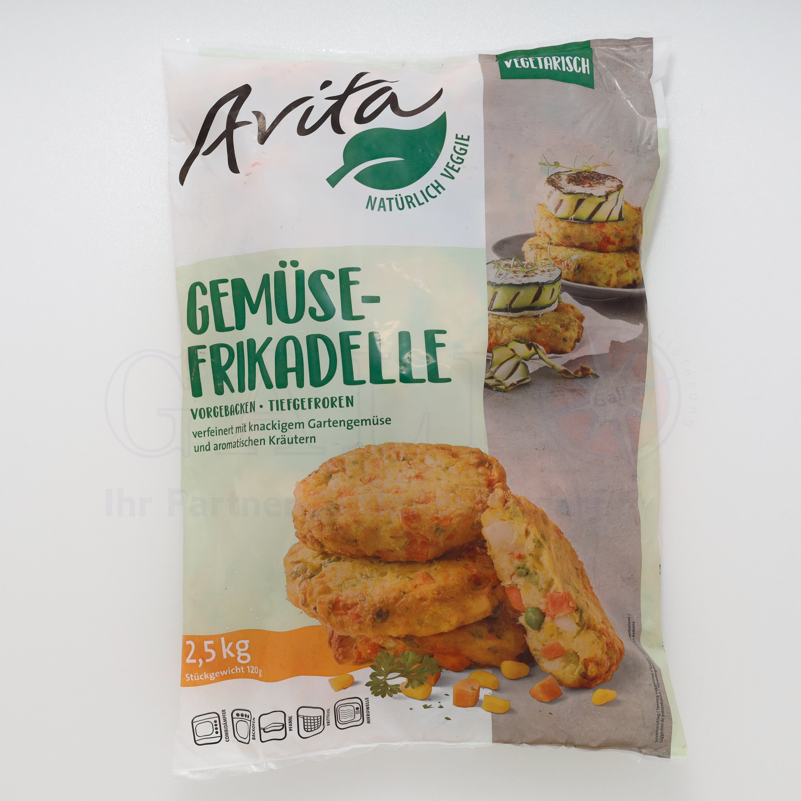Gemüse Frikadellen 120g Karton=2x2,5kg TK (Vorbestellung)